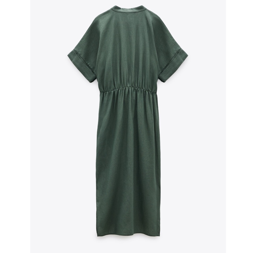 Zara Green Midi Dress - Picture 2 of 4